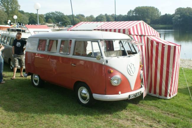 RHD Westfalia SO34 Flipseat Front View With Awning