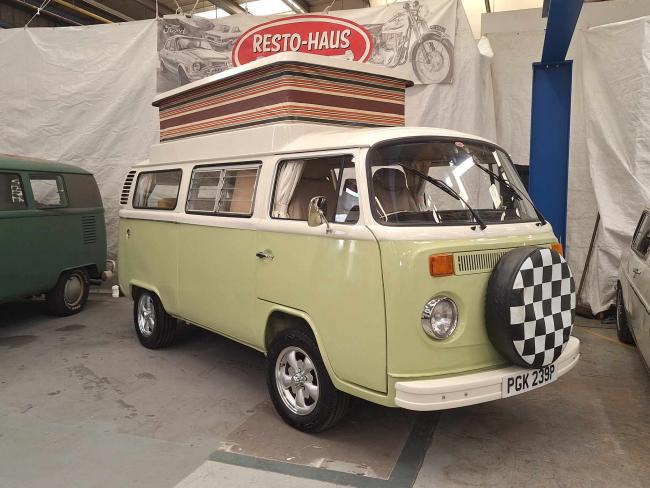  '76 RHD Camper van front facing 