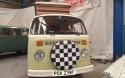'76 RHD Camper van front facing