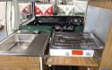 '73 RHD VW T2 Westfalia Continental sink and hobs
