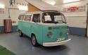 '73 RHD VW T2 Westfalia Continental front facing with roof up