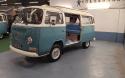 '72 'Betty Blue' RHD Campervan sliding door open