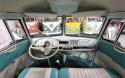 '67 LHD Split-Screen Campervan inside front of splitty