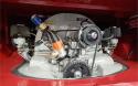 ‘64 RHD Split Screen Camper Van with Restored Harris Single-Wheel Trailer engine