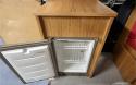 ‘64 RHD Split Screen Camper Van with Restored Harris Single-Wheel Trailer fridge