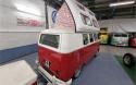 ‘64 RHD Split Screen Camper Van with Restored Harris Single-Wheel Trailer
