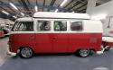 ‘64 RHD Split Screen Camper Van with Restored Harris Single-Wheel Trailer side facing of van