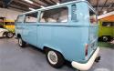 ‘72 RHD Blue Danbury Bay Window rear facing