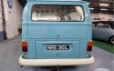 ‘72 RHD Blue Danbury Bay Window rear facing